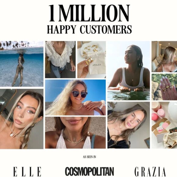 Atolea Opal Necklace - Waterproof and Sweatproof Tarnish Proof - 18k plated - NW - Picture 4 of 4